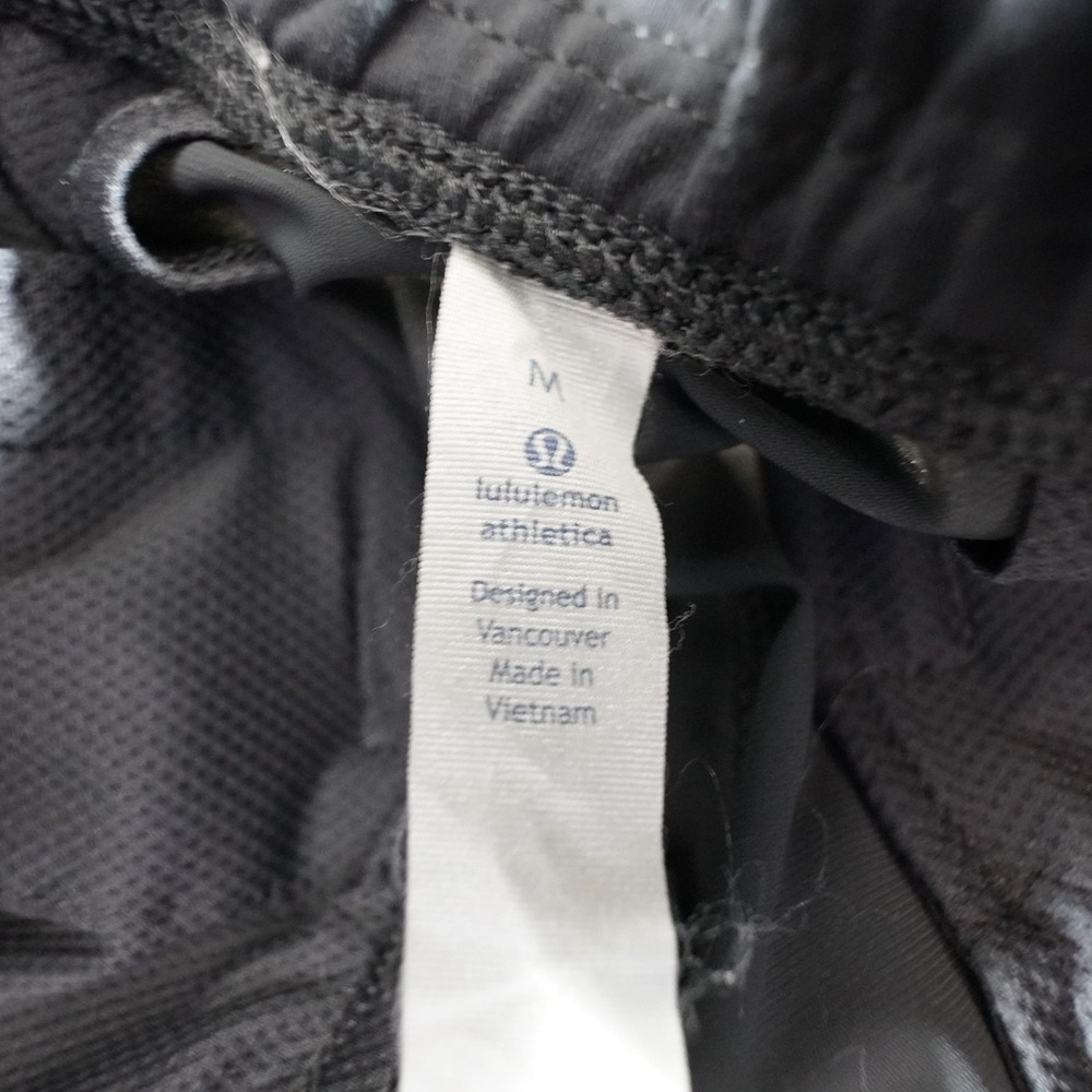 Lululemon Track Pants Mens M Black Nylon Spandex Relaxed Straight Activewear - Picture 3 of 12